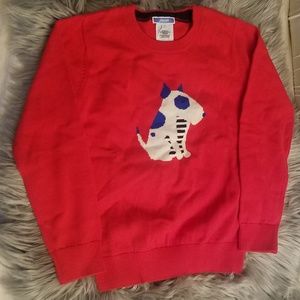 JacadiI Paris US INTARSIA DOG SWEATER